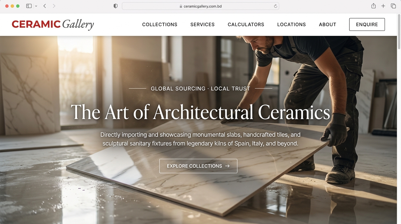 Ceramic Gallery - The Art of Architectural Ceramics Screenshot